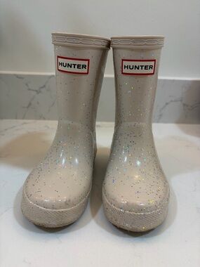 Toddler Girl Hunter Glitter Rain Boots, color  “cast”